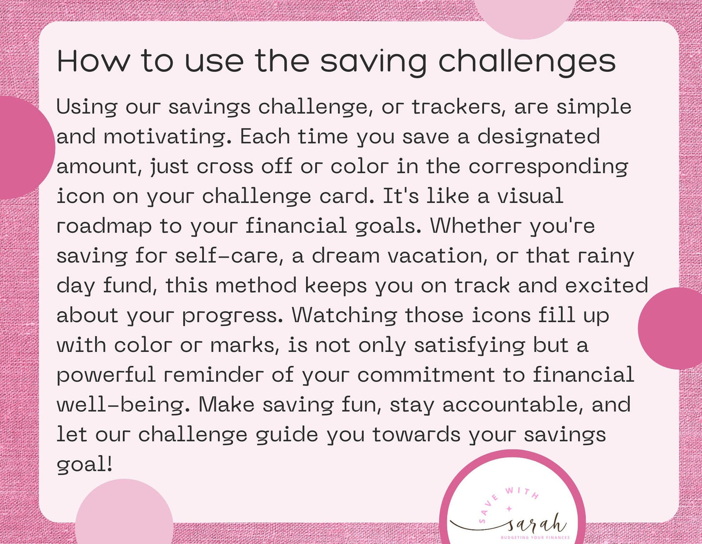 Kids Savings Challenge