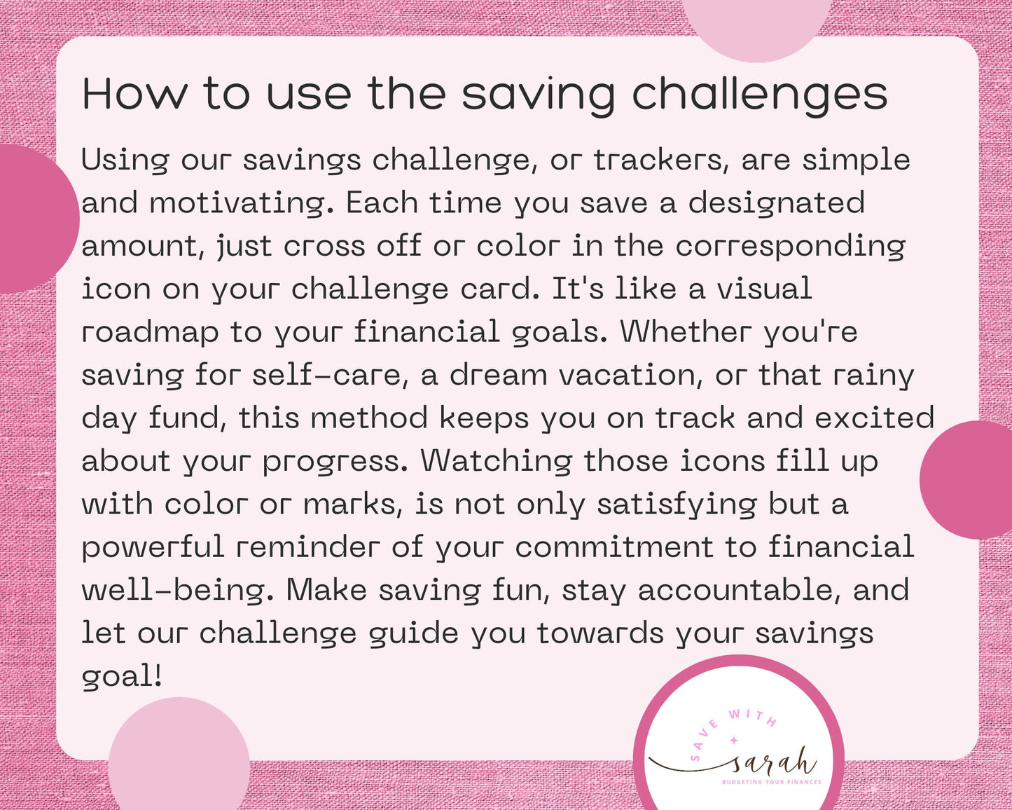 Notes Saving Challenge