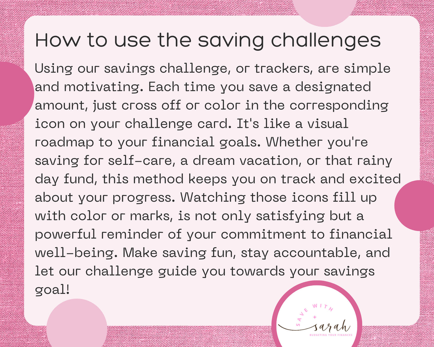 Savings Challenge