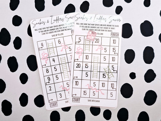 Snakes and Ladders Savings Challenge