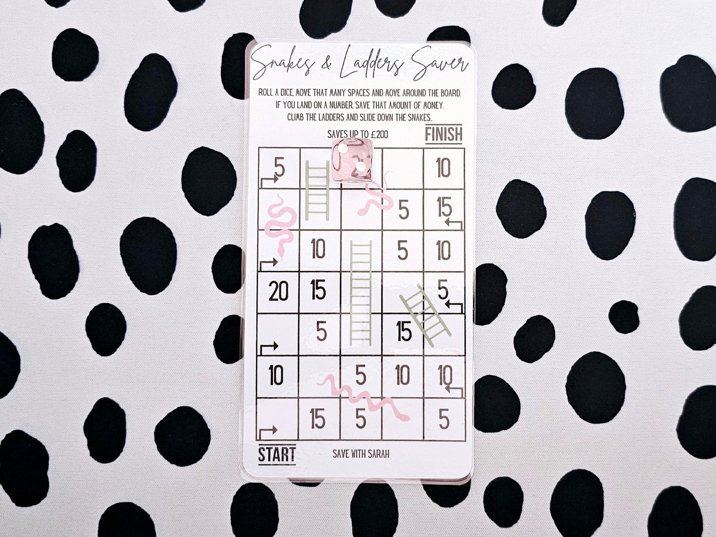 Snakes and Ladders Savings Challenge