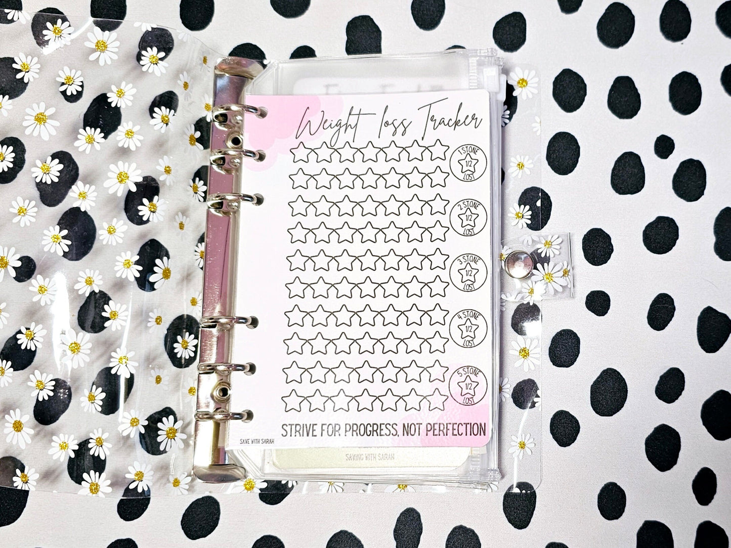 Weight Loss Tracker Planner Insert