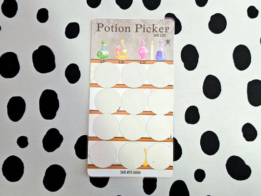 Potion Picker Scratch Off Savings Challenge